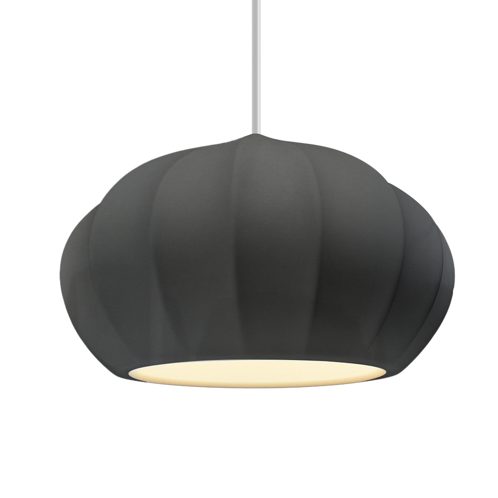Oval Fluted LED 1-Light Pendant