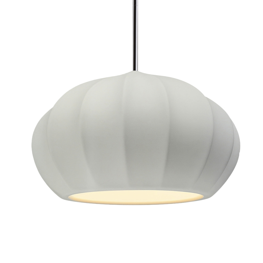 Oval Fluted LED 1-Light Pendant