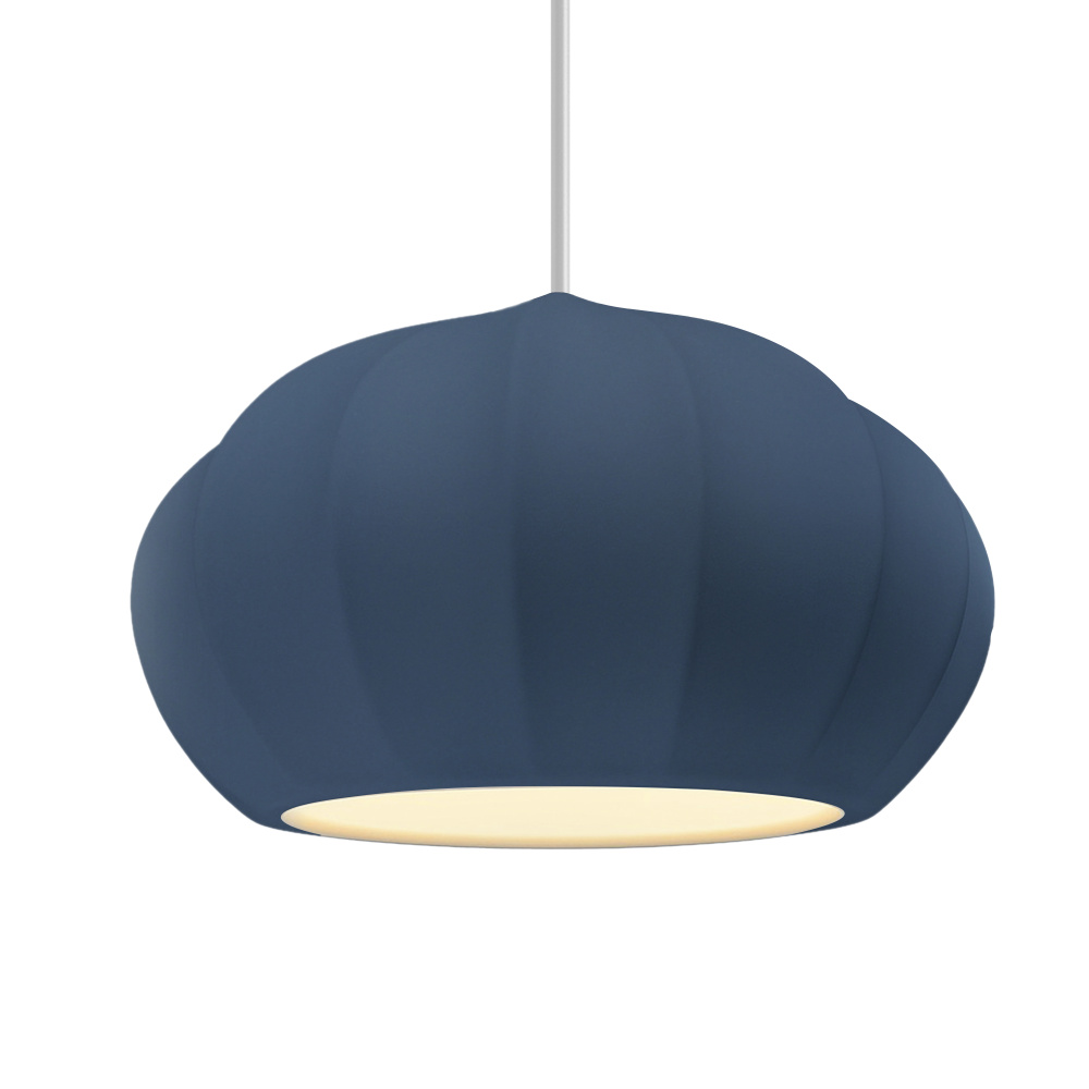 Oval Fluted LED 1-Light Pendant