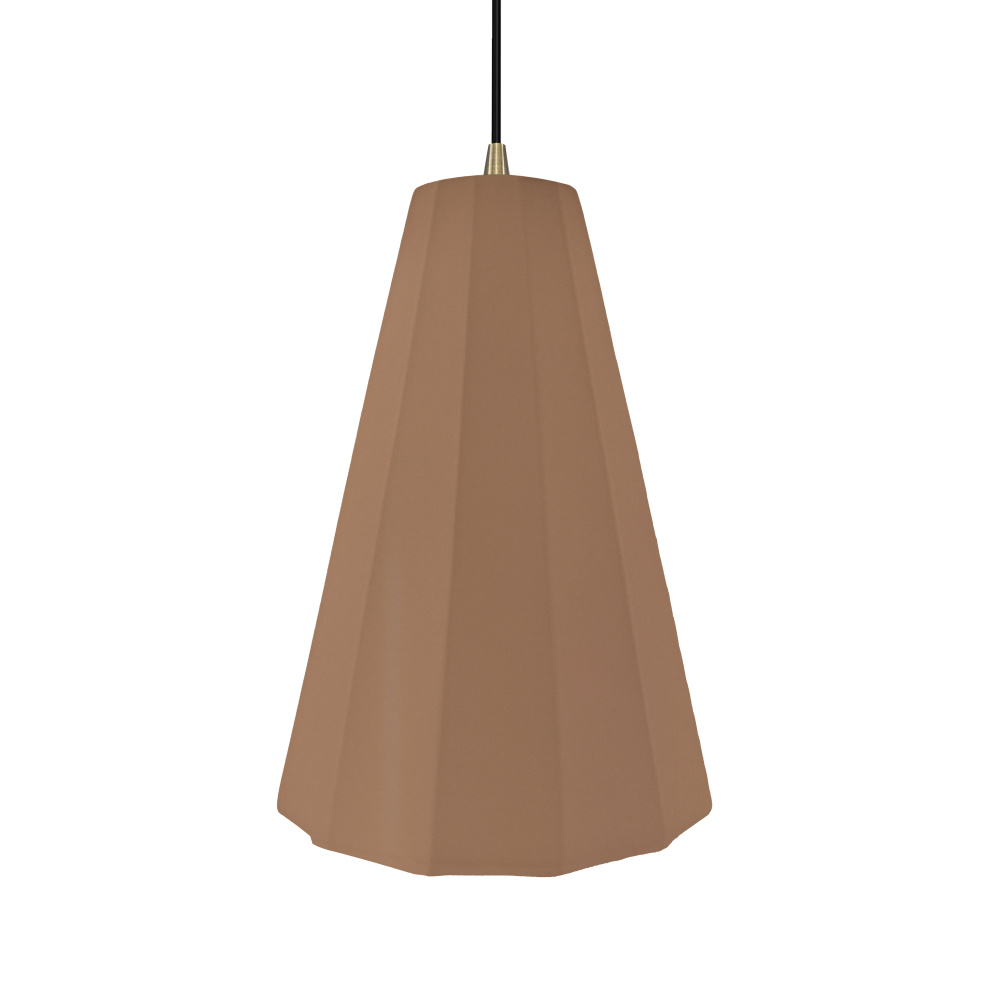 Tall Fluted LED 1-Light Pendant