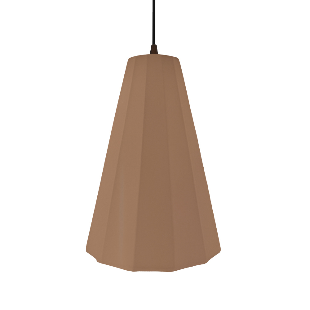 Tall Fluted LED 1-Light Pendant
