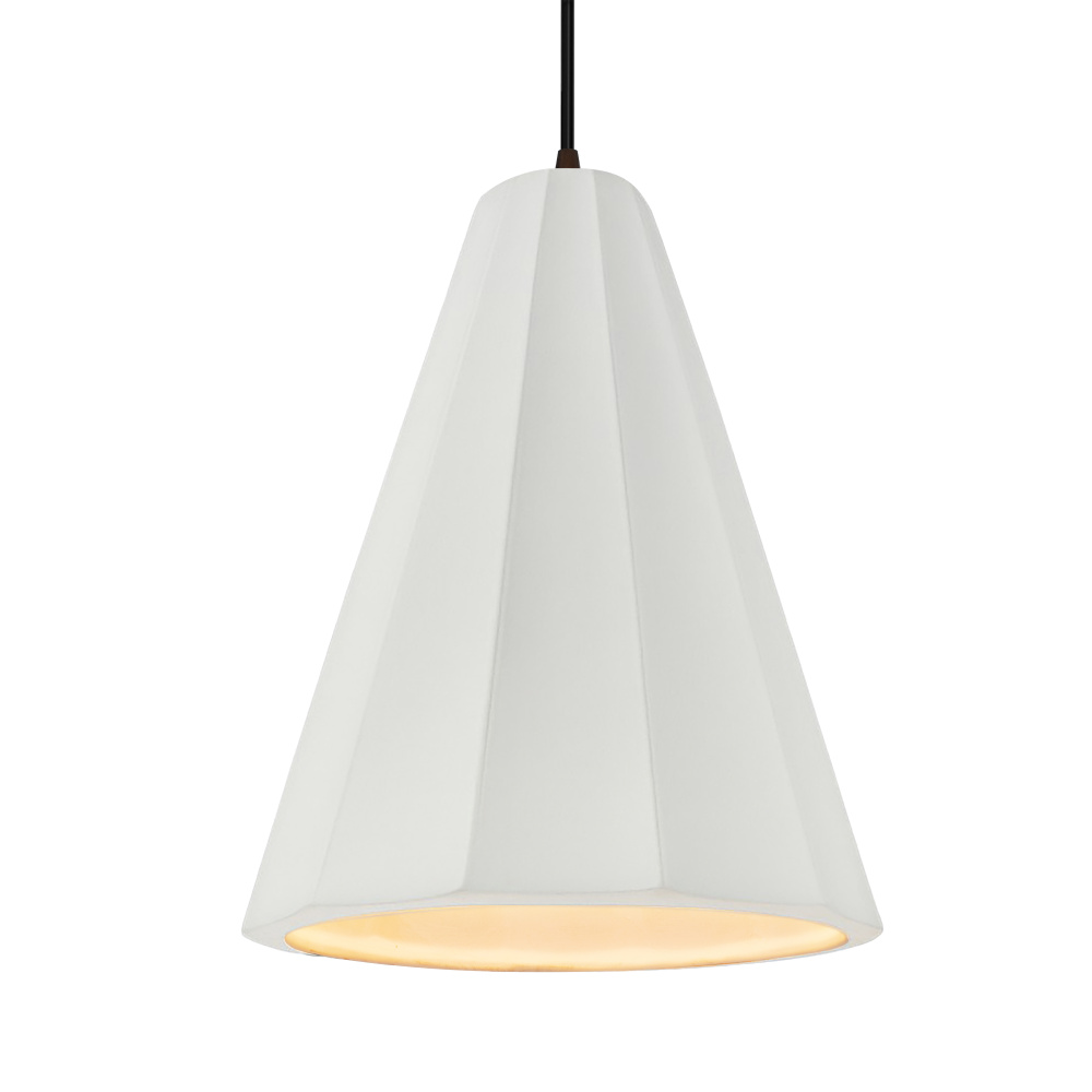 Tall Fluted LED 1-Light Pendant