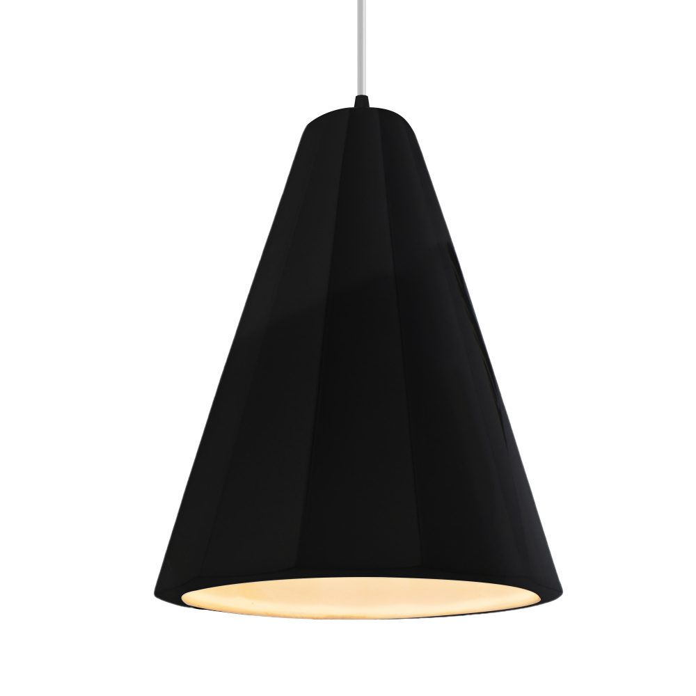 Tall Fluted LED 1-Light Pendant