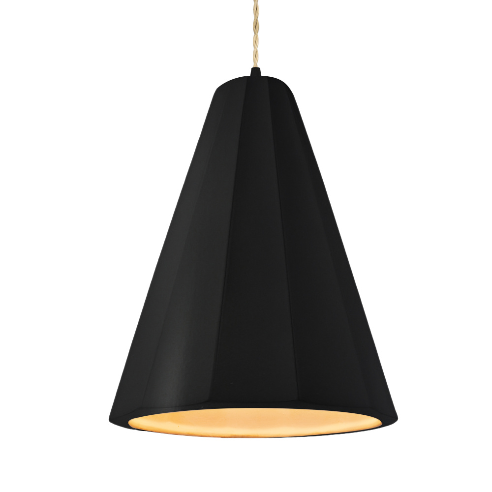 Tall Fluted LED 1-Light Pendant