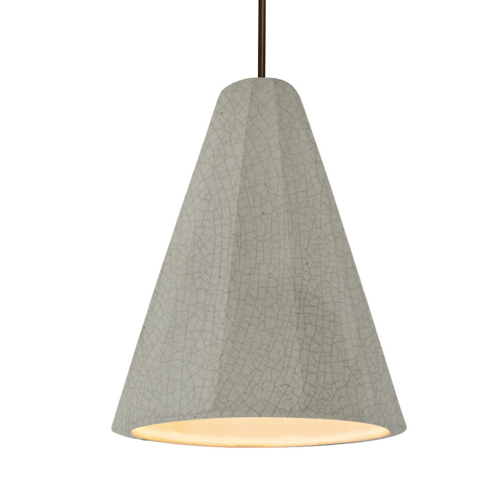 Tall Fluted 1-Light Pendant