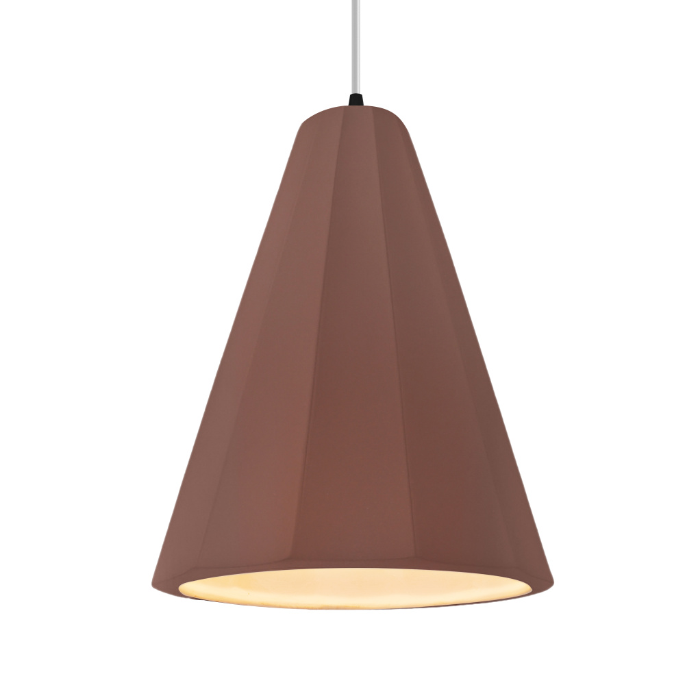 Tall Fluted 1-Light Pendant