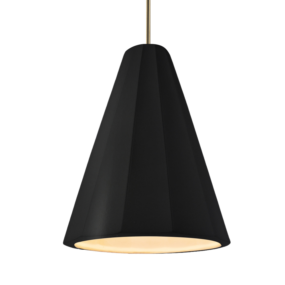 Tall Fluted LED 1-Light Pendant