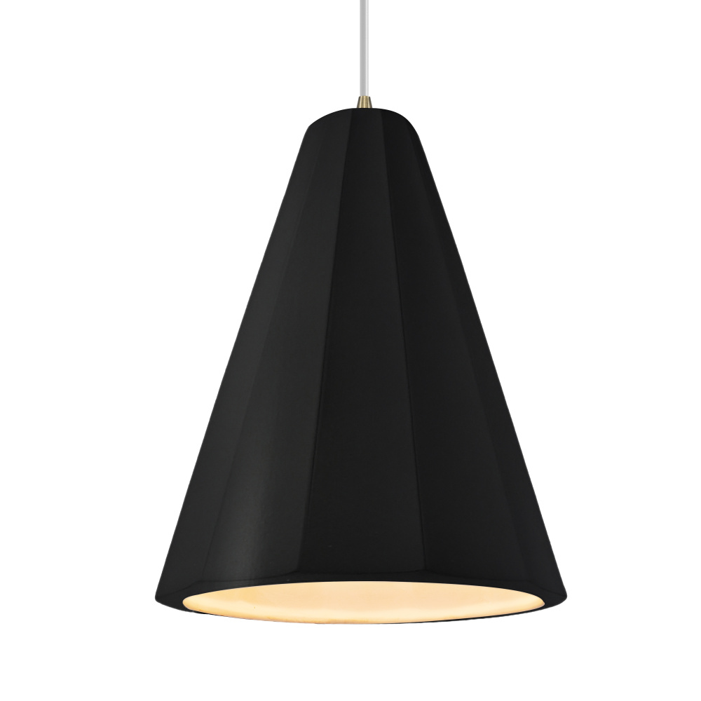 Tall Fluted 1-Light Pendant