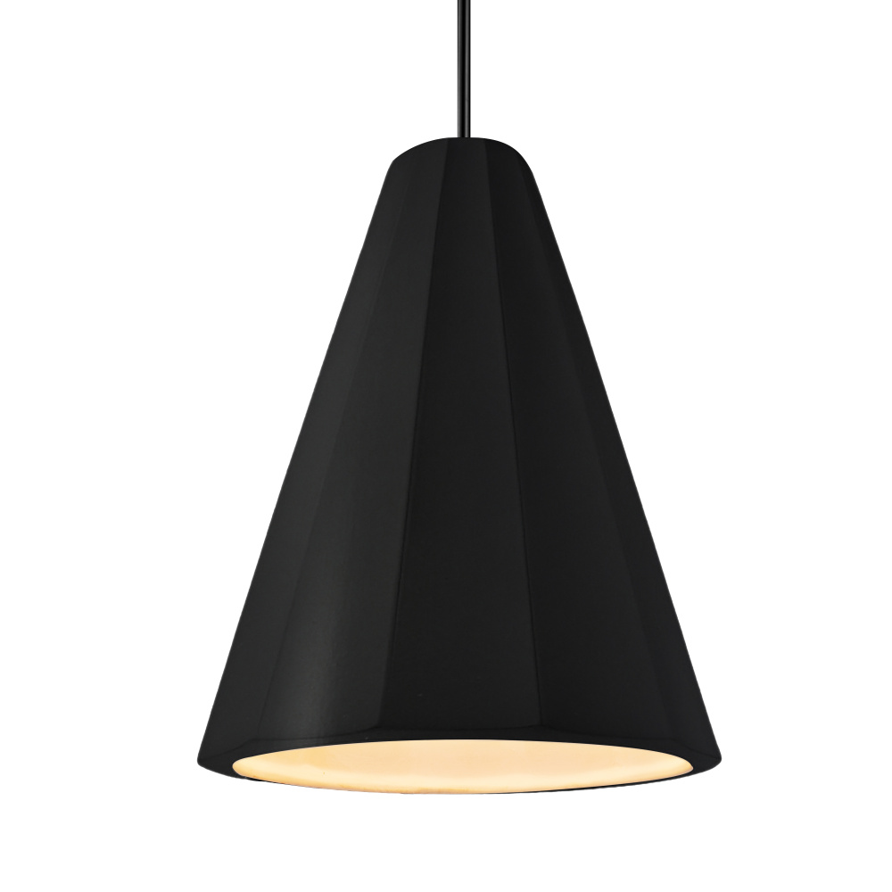 Tall Fluted LED 1-Light Pendant