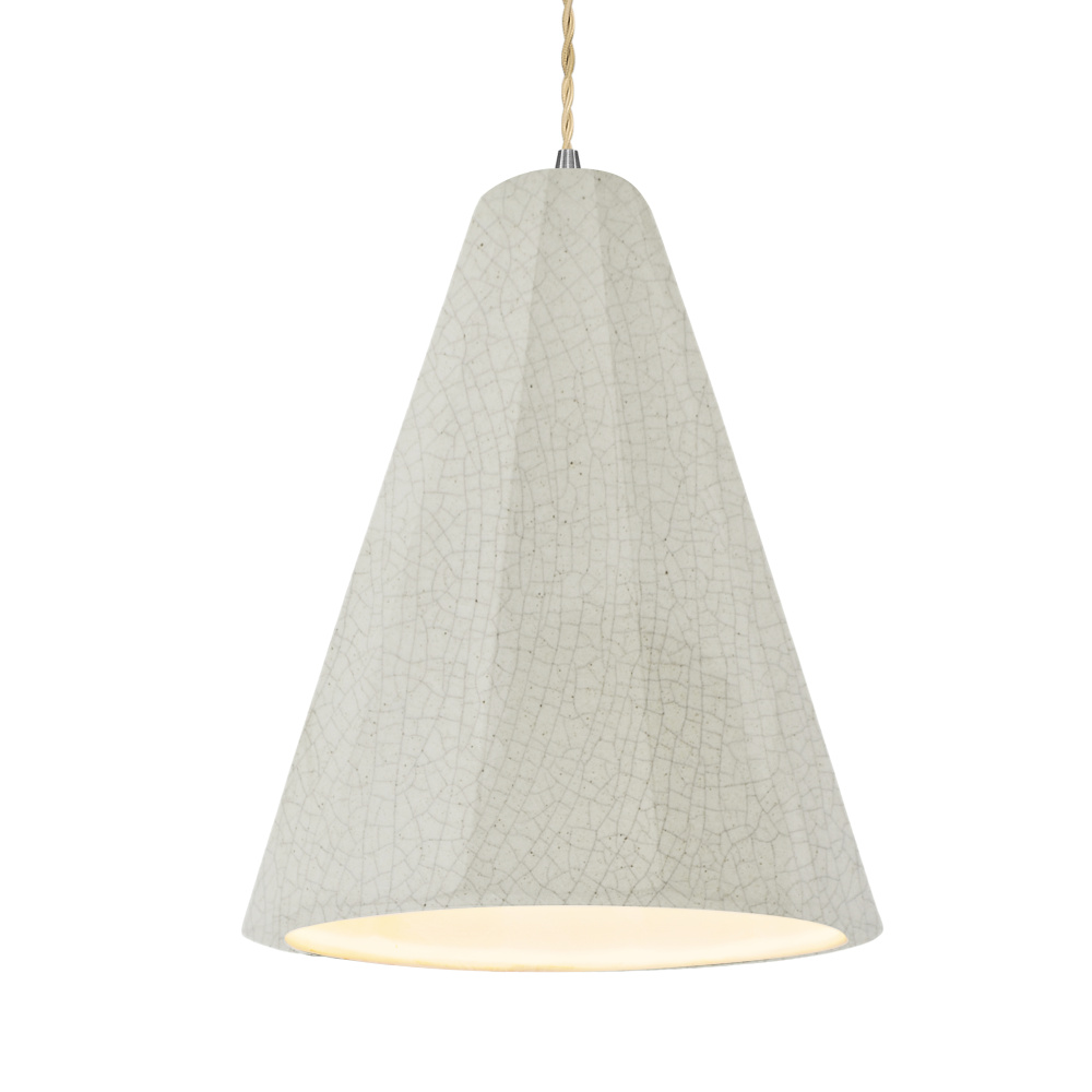 Tall Fluted LED 1-Light Pendant
