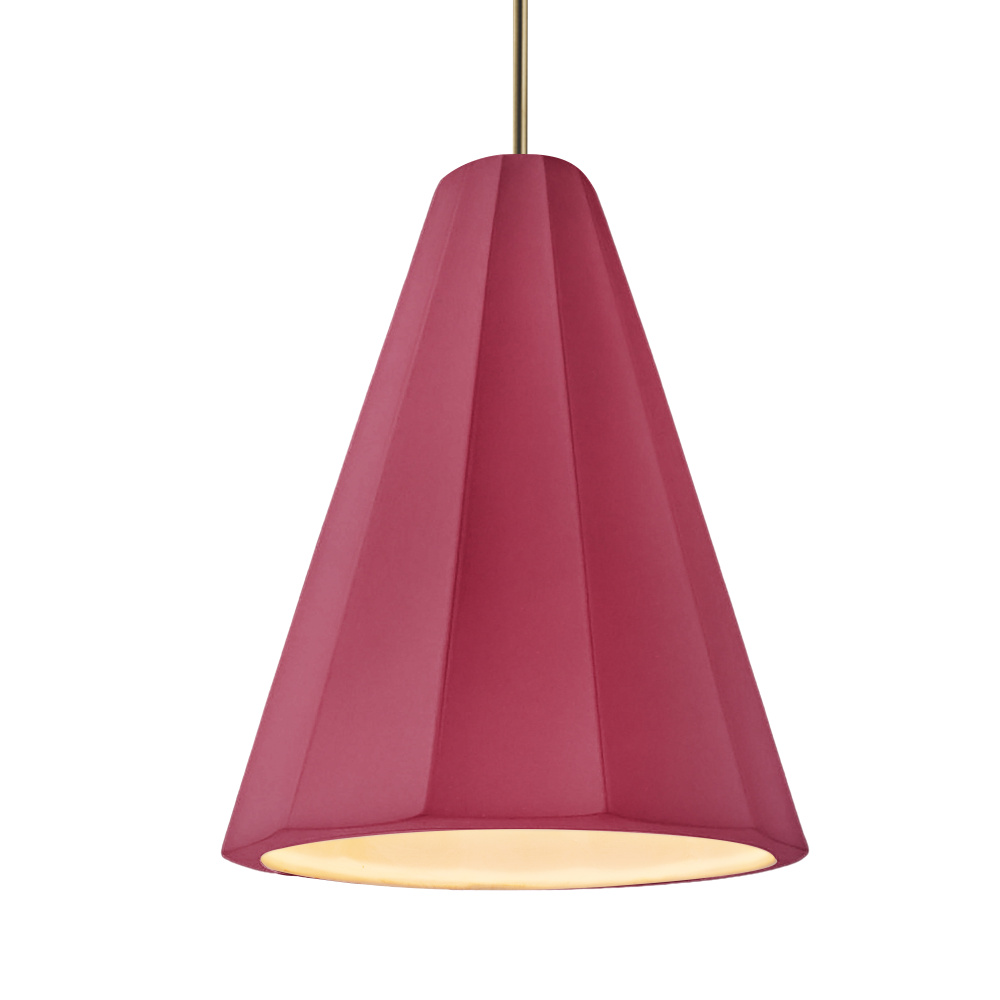 Tall Fluted LED 1-Light Pendant