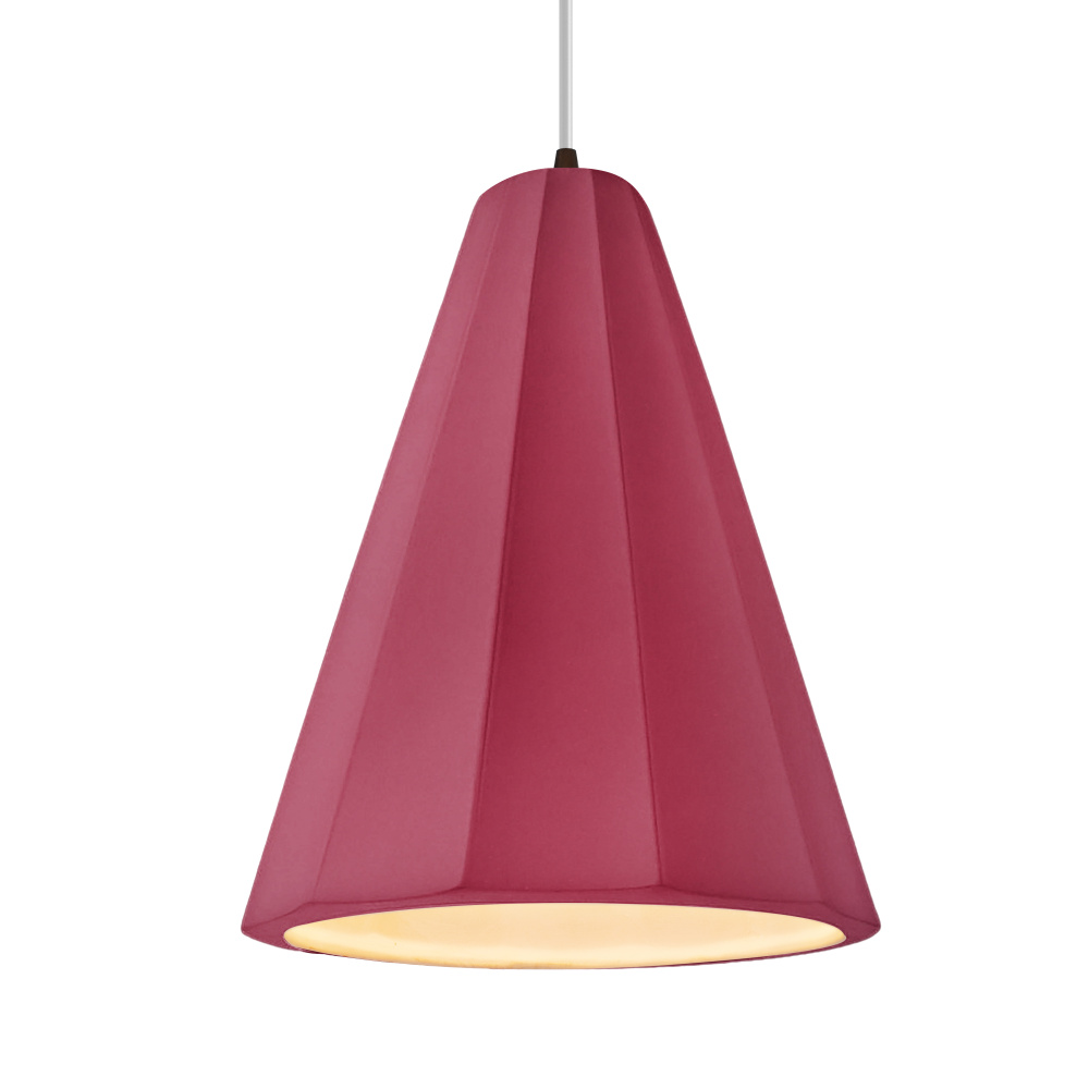 Tall Fluted LED 1-Light Pendant