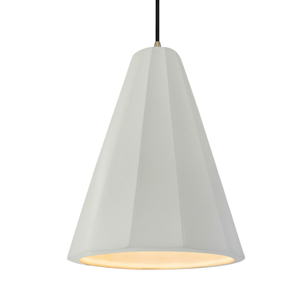 Tall Fluted LED 1-Light Pendant