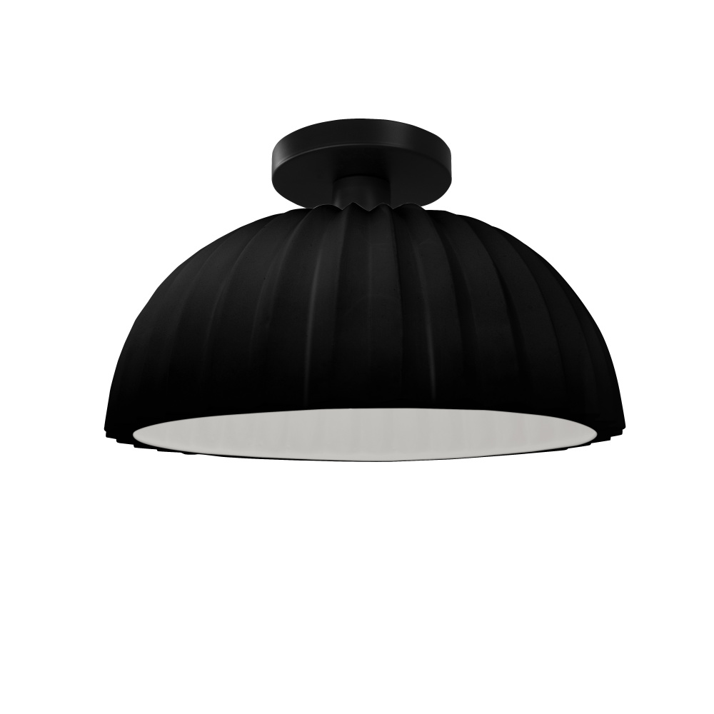 Pleated Dome LED Semi-Flush