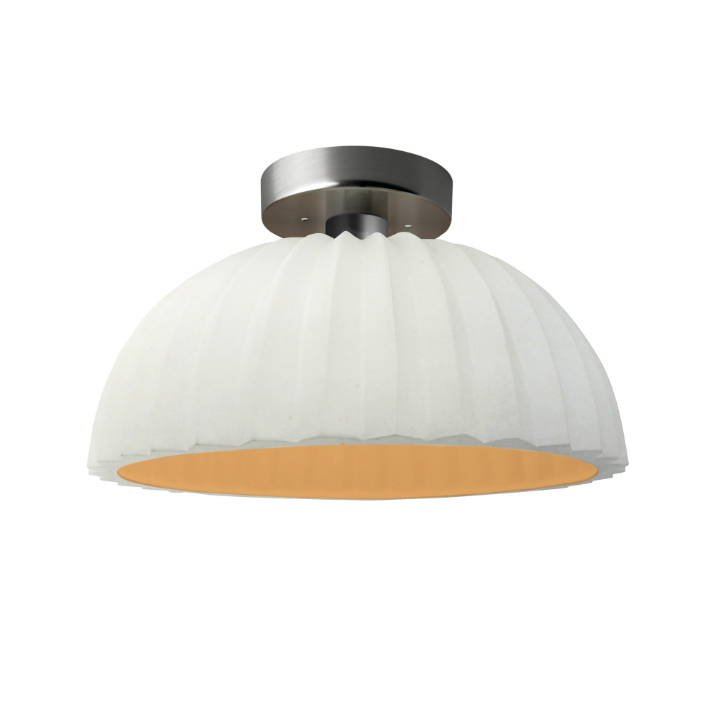 Pleated Dome Semi-Flush