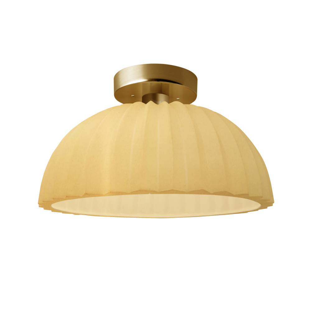 Pleated Dome LED Semi-Flush
