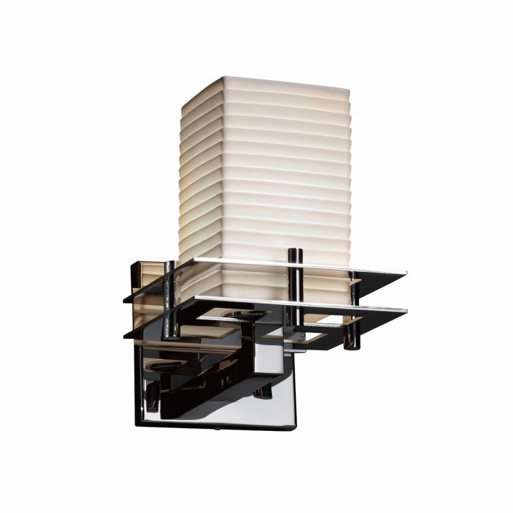 Metropolis 1-Light Wall Sconce (2 Flat Bars)
