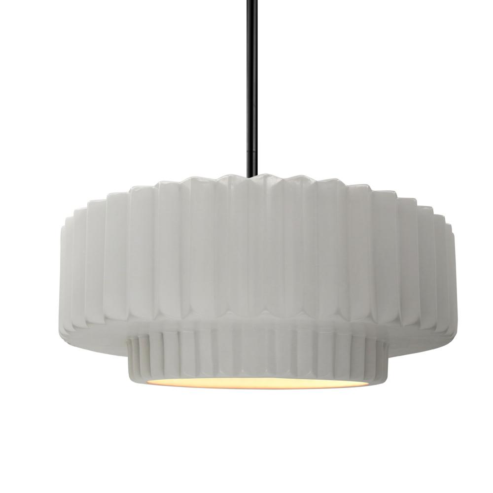 Medium Tier Pleated 1-Light Pendant