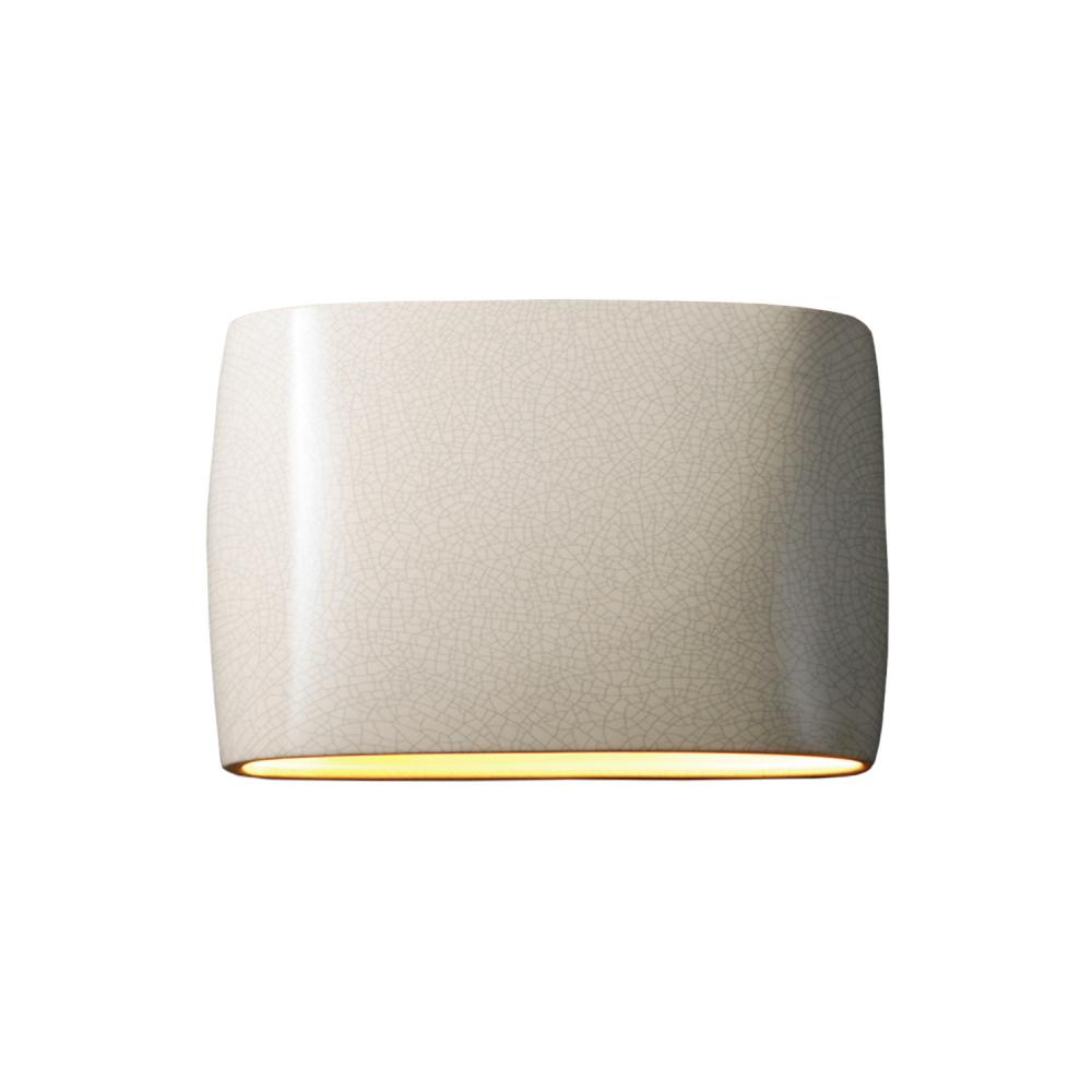 Wide ADA Large Oval Wall Sconce - Open Top & Bottom