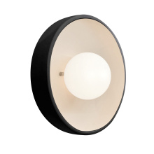 Justice Design Group CER-3050-BKMT - Flush Coupe ADA Wall Sconce