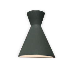 Justice Design Group CER-3100W-PWGN - Retro LED Outdoor Wall Sconce - Closed Top