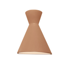 Justice Design Group CER-3105-ADOB - Retro LED Wall Sconce - Open Top and Bottom