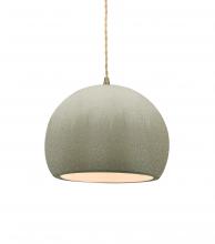 Justice Design Group CER-6530-CKC-ABRS-BEIG-TWST - Small Globe 1-Light Pendant