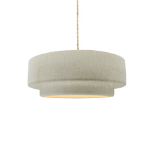 Justice Design Group CER-6540-CKC-BRSS-BEIG-TWST - Small Tier 1-Light Pendant