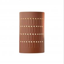 Justice Design Group CER-2285-CLAY - Small Cactus Cylinder - Open Top & Bottom