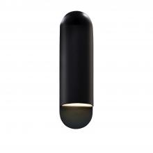 Justice Design Group CER-5630-BLK - Large ADA Capsule Wall Sconce