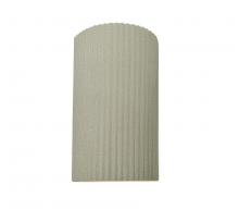 Justice Design Group CER-5745W-CKC - Large ADA LED Pleated Cylinder (Outdoor)