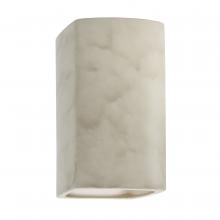 Justice Design Group CER-0915W-PATA-LED1-1000 - Small LED Rectangle - Open Top & Bottom (Outdoor)