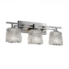 Justice Design Group GLA-8703-30-LACE-NCKL-LED3-2100 - AERO 3-Light Bath Bar
