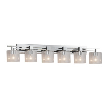 Justice Design Group FSN-8706-30-FRCR-NCKL - Aero 6-Light Bath Bar