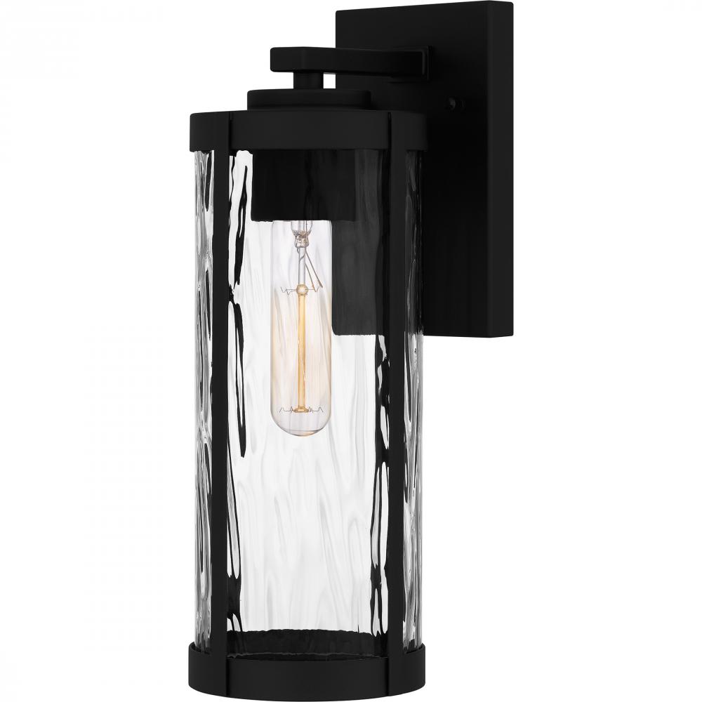 Culpo 1-Light Matte Black Outdoor Wall Lantern
