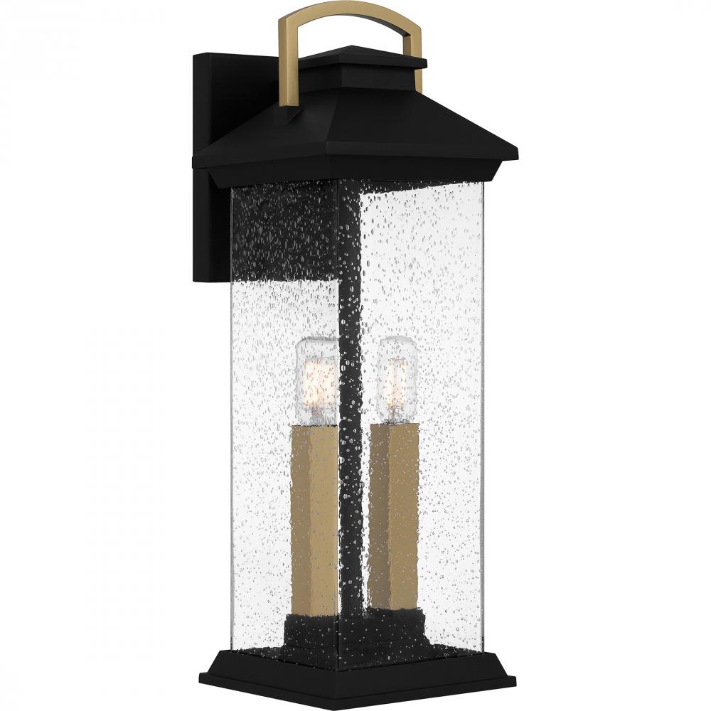 Henderson 2-Light Earth Black Outdoor Wall Lantern