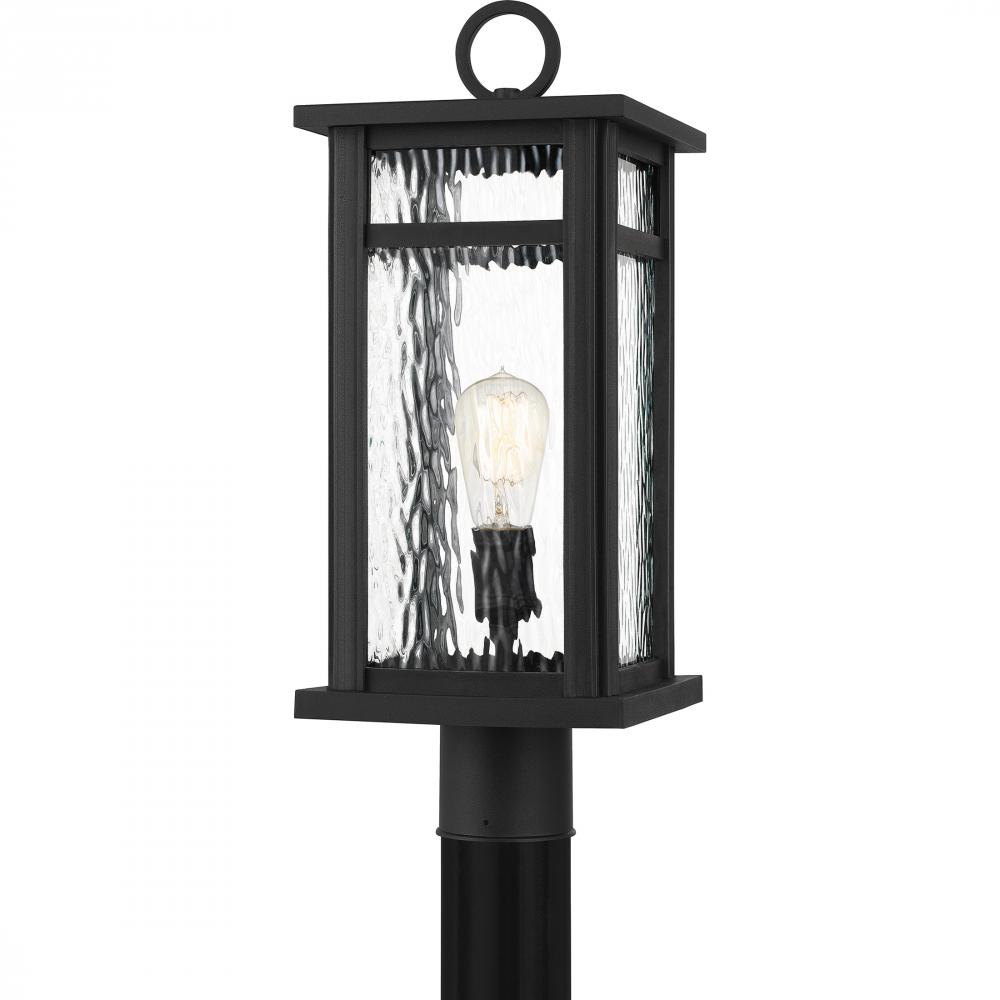 Moira 1-Light Earth Black Outdoor Post Lantern