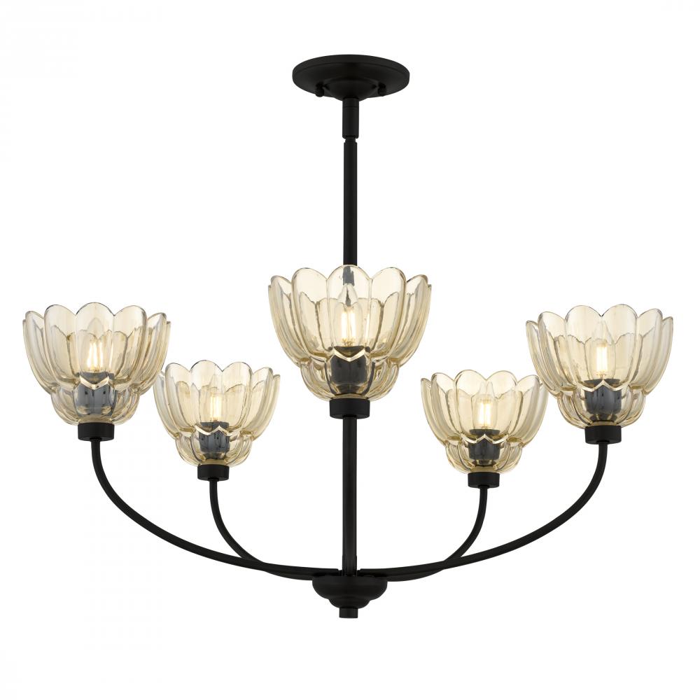 Whitecap 5-Light Mottled Cocoa Chandelier