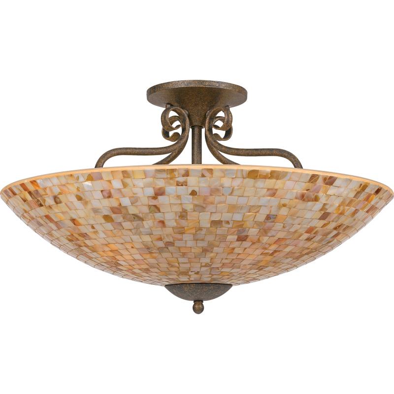 Monterey Mosaic Semi-Flush Mount