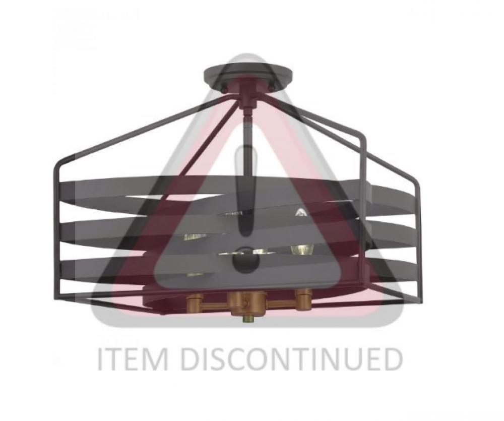 **Discontinued** Escher Semi-Flush Mount