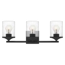Quoizel ABR8621MBK - Abner 3-Light Matte Black Vanity Light