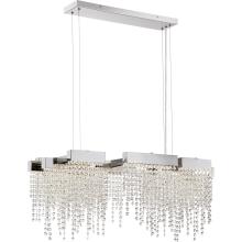 Quoizel PCCL1033PK - Crystal Falls Integrated LED Polished Nickel Linear Chandelier