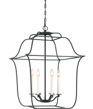 Quoizel GLY5206BA - Gallery 6-Light Royal Ebony Pendant Light