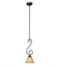 Mariana 200190 - One Light Oil Rubbed Bronze Down Mini Pendant