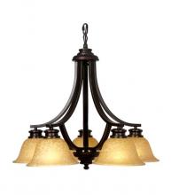 Mariana 230590 - Five Light Oil Rubbed Bronze/glass Down Chandelier