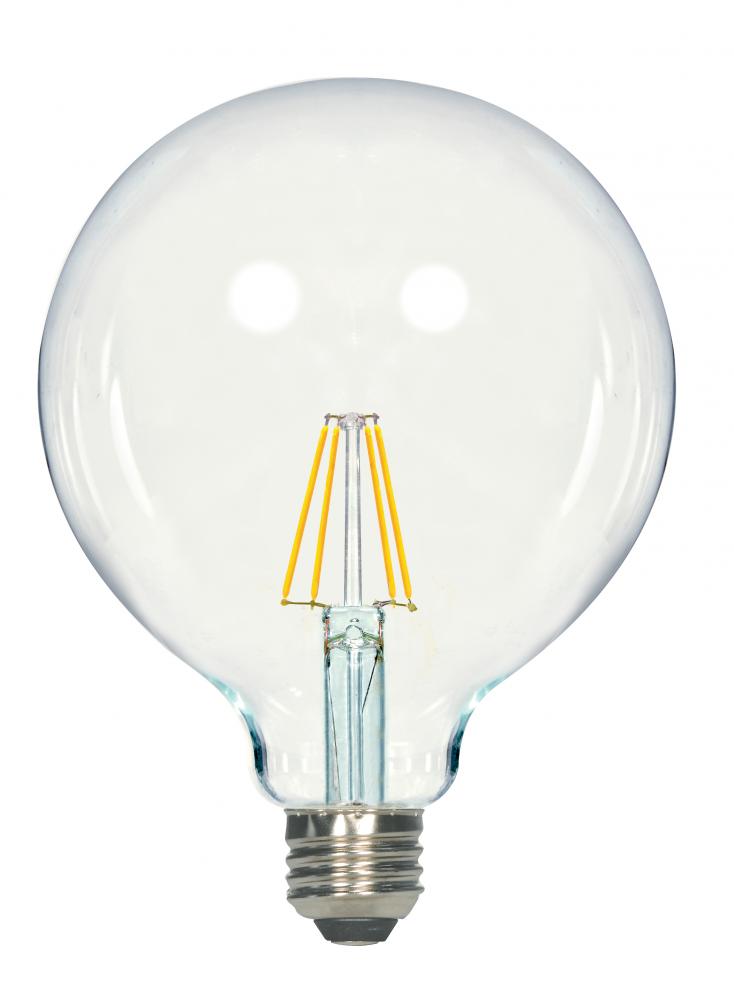 5.5 Watt G40 LED Filament; Clear; Medium base; 2700K; 500 Lumens; 120 Volt