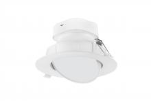 Satco Products Inc. S11713 - 9 watt LED Direct Wire Downlight; Gimbaled; 6 inch; 3000K; 120 volt; Dimmable