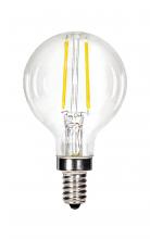 Satco Products Inc. S12100 - 5.5 Watt G16 1/2 LED Filament; Clear; Candelabra base; 3000K; 500 Lumens; 120 Volt