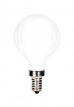Satco Products Inc. S12101 - 5.5 Watt G16 1/2 LED Filament; Soft White; Candelabra base; 3000K; 500 Lumens; 120 Volt