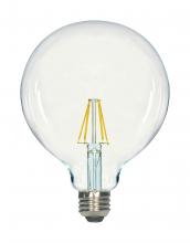 Satco Products Inc. S12111 - 6.5 Watt G40 LED Filament; Clear; Medium base; 3000K; 810 Lumens; 120 Volt